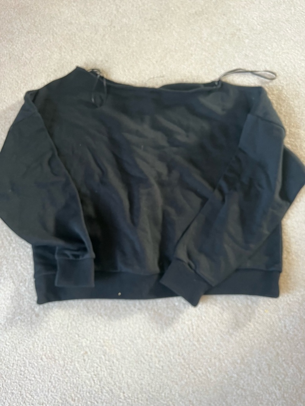 Cotton On Black women’s off the shoulder Crewneck Sweatshirt